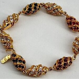 Camrose & Kross JBK Jackie Kennedy ONASSIS Replica Crystal Bracelet w/ Extender